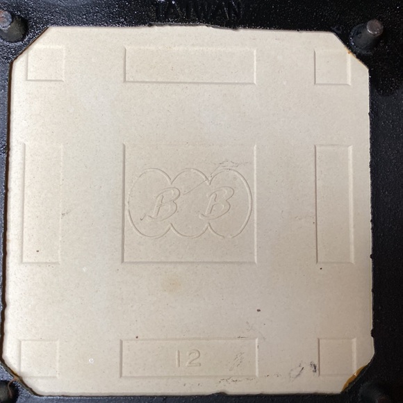 1960’s Cast Iron and Ceramic Trivet - Picture 2 of 9